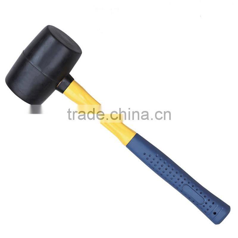 16oz Fiberglass Handle Rubber Mallet Hammer