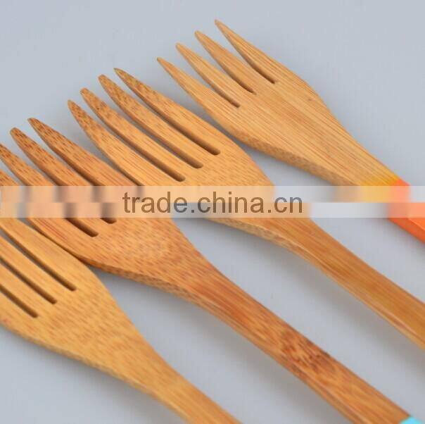 2017 Fashion bamboo vegetable &fruit fork