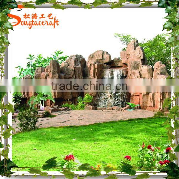 Artificial stone Fountain outdoor can be customized fiber glass artificial fountain for sale