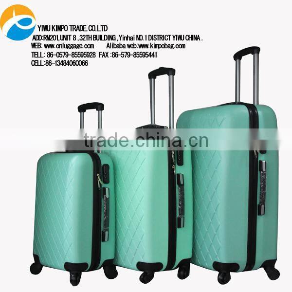 Latest abs luggage trolley designs luggage
