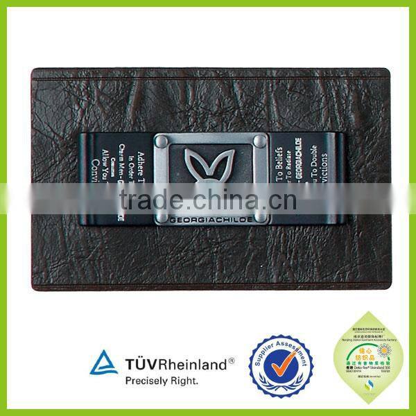 Customized embossed printed PU Leather Label badge patch