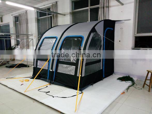 Durable inflatable camping auto vehicle tent