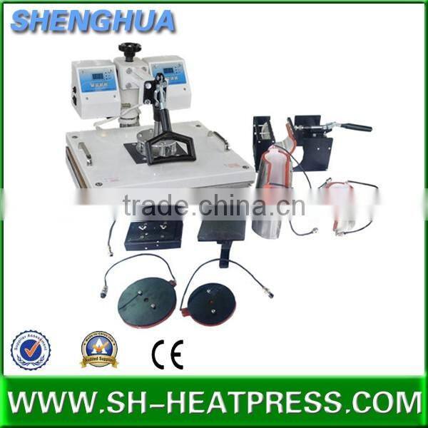 High quality best selling 8 in 1 5 in 1 combo heat press machine for tshirt mug cap plate