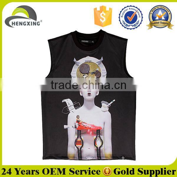 Custom printed crop tops, muscle tank top