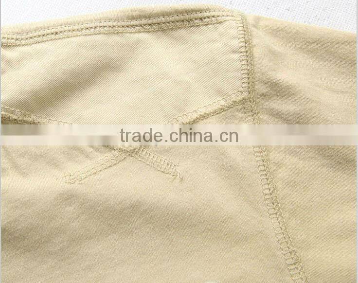 Jeep classical enzyme washed mens tee shirt with patched shoulder