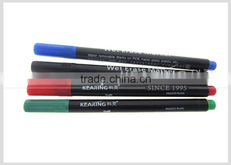 Kearing colored wet erase pen for glass marking water wet erasable non dry erase WE10