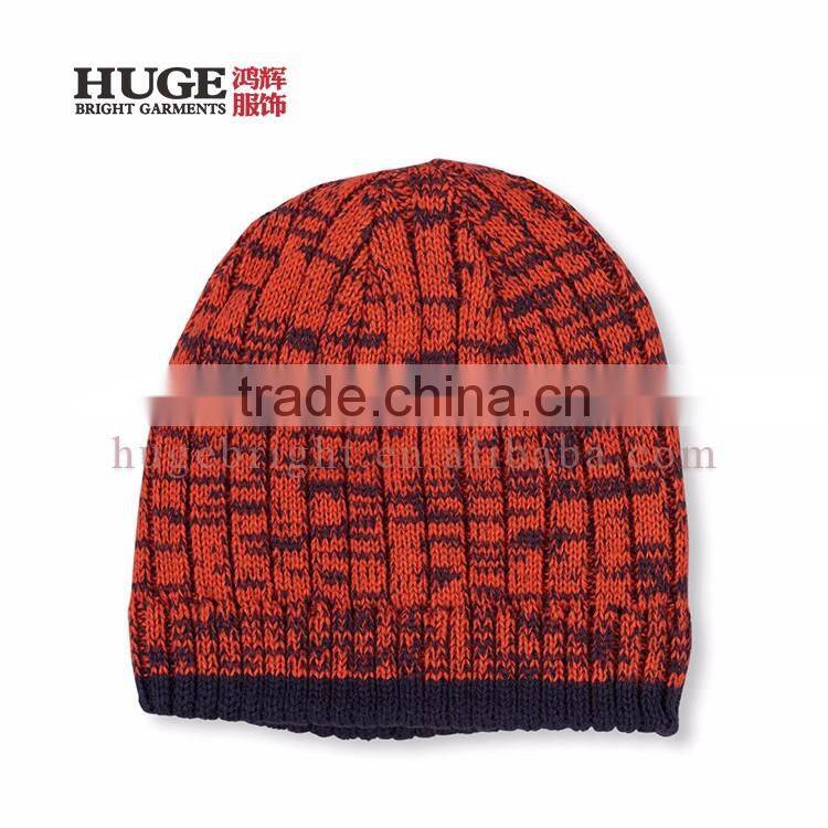 Fashion Warm Striped Side Knit Winter Hats