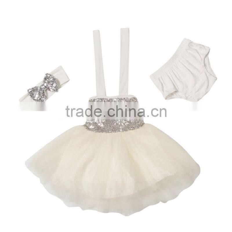 Latest design birthday tutu dress for kids SEQUIN TUTU SET wholesale baby tutu dress