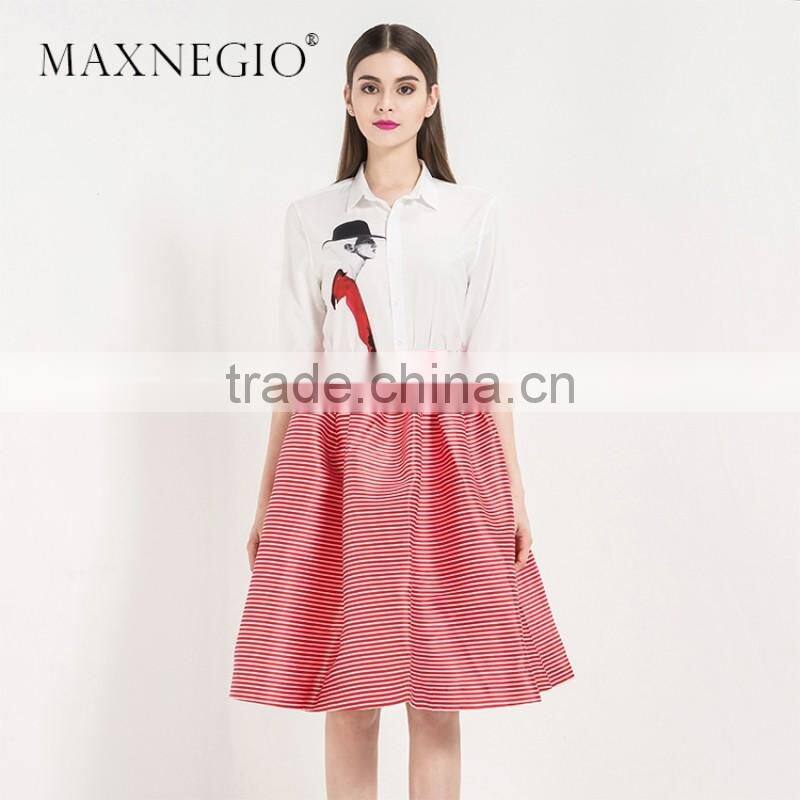 Nice design high end fashion wholesale clothing ladies wear formal elegant casual dress designs 2016