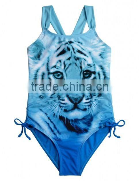 Top quality one piece design dark blue sexy women swimwear