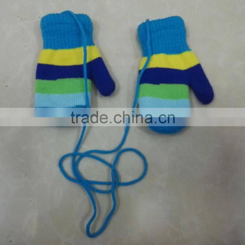 Knit Cheap Kids Mittens Funny Cute Colored Magic Children Gloves Wholesale