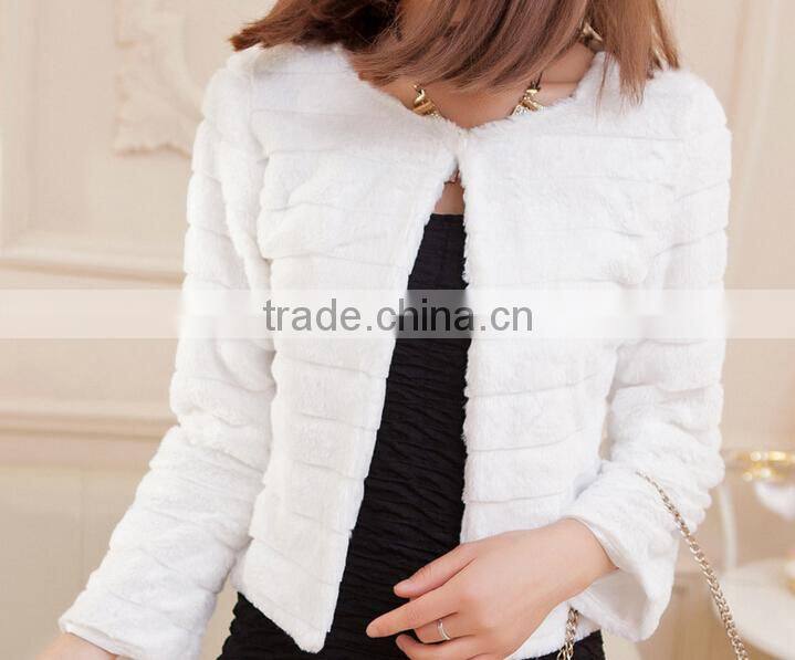 ruffled puffy fur ski jacket faux fur wedding jackets synthetic fur jacket