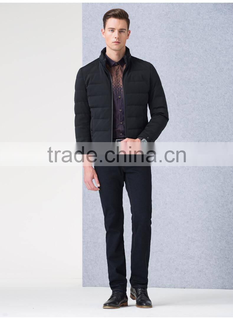 Men Stand Collar Fashion Slim Lightweight Warm Quilting Padded jacket