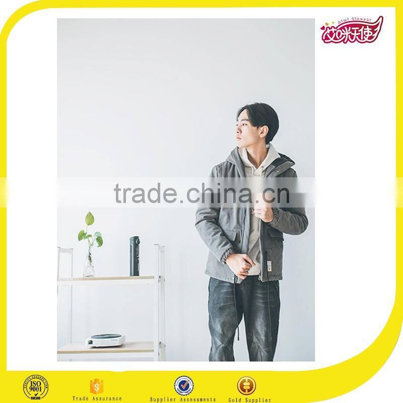 2016 Fashionable Custom Made hooded cotton woodland winter men jacket