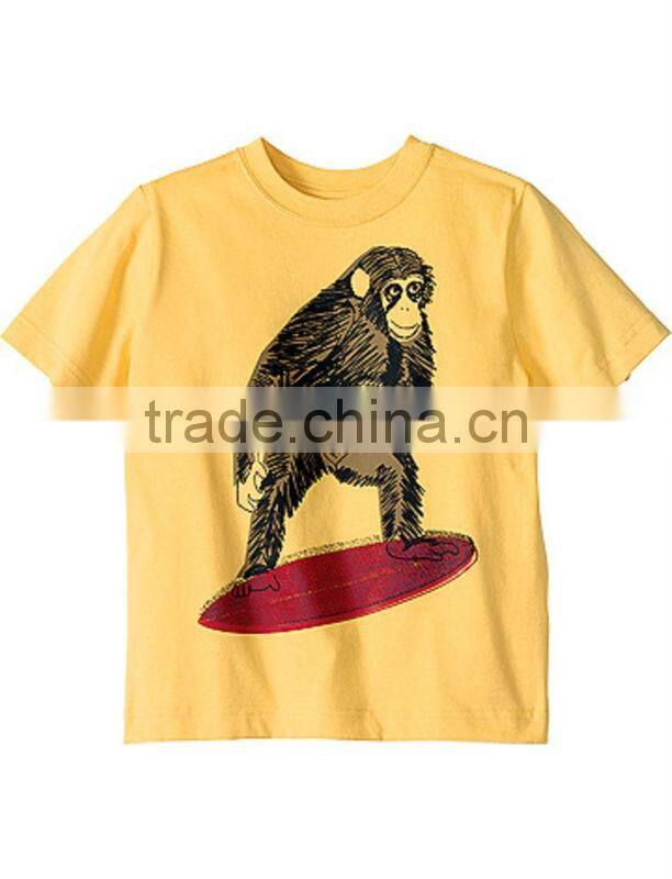 BOYS DOG EMBROIDERED T SHIRT