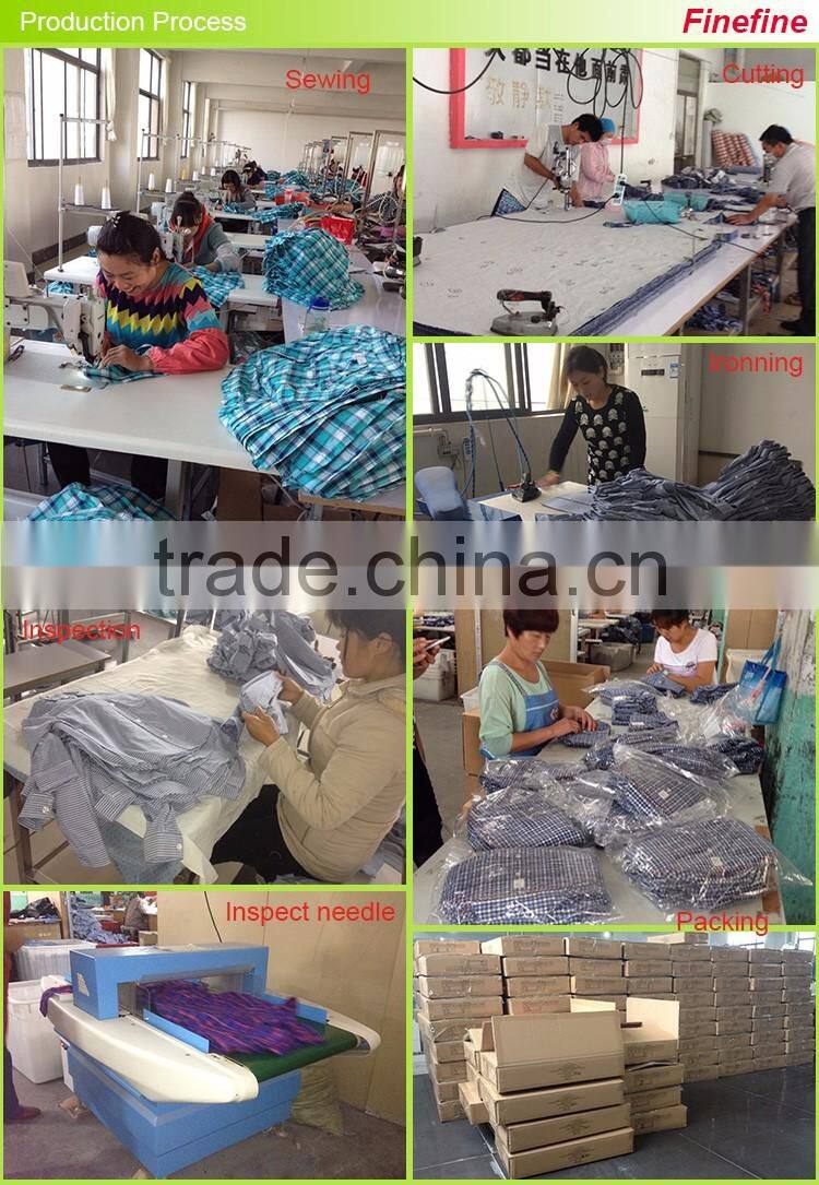 High end fashion short sleeve kids grid shirts