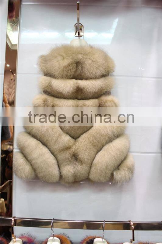 New Fashion Winter Natural Fur Vest lady Genuine Fox Fur Coat For Women's Best Real Jacket Warm Waistcoat