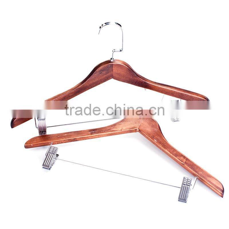 Girls high grade wood pants hanger hanger suit shirt hanger