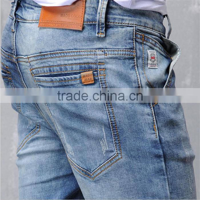 Denim Cargo Man Pants Men Jeans Designed Trousers With Customied OEM Service