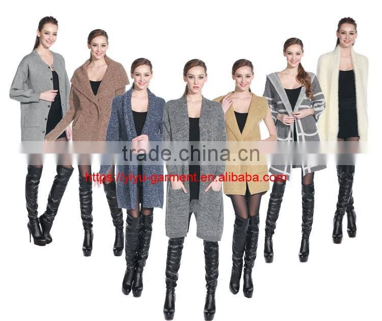 Clearance sweater ladies winter long knit pullover