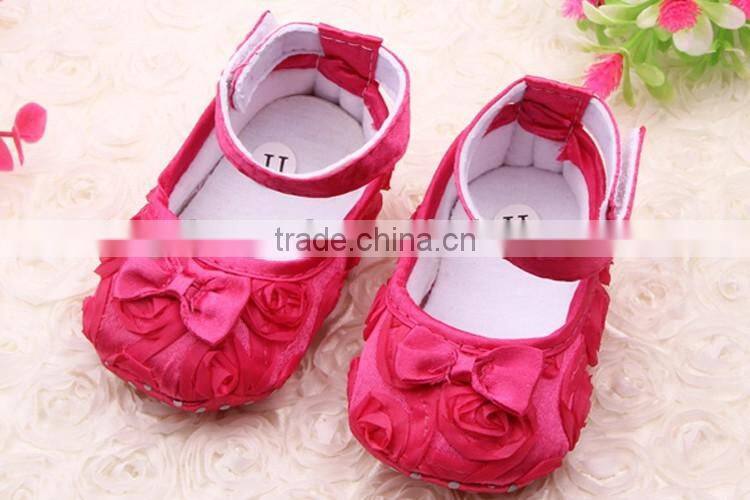 Solid rose baby girls dress shoes