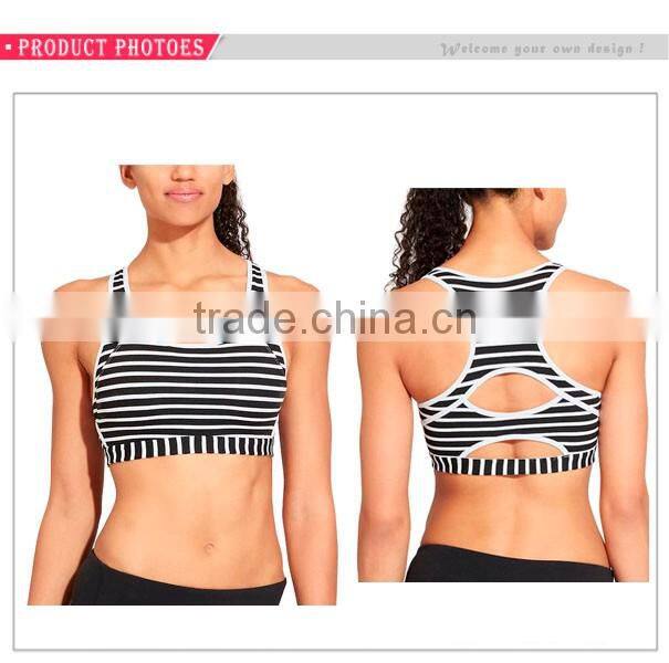 Wholesale Women Dry Fit Padded Sportswear Gym Workout Yoga Bra