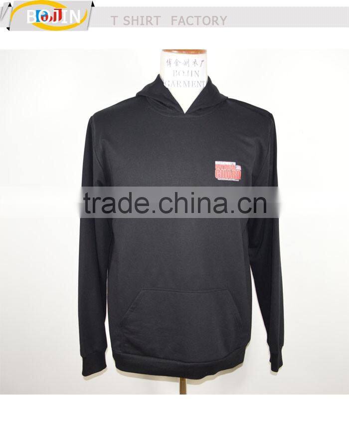 manufactory custom black hoody promotion hoody for men