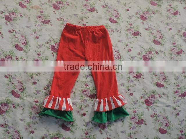 2017 Summer Baby Girls Comfortable Cotton Pants Kids Girls Solid Color Ruffle Capris