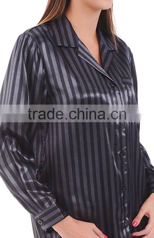 2017 China Silk Pajamas Wholesale Silk Sexy String Pajamas