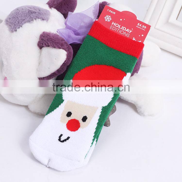 Wholesale Hot Sale 2015 New Fashion Cotton Children Kids Baby Christmas Sock
