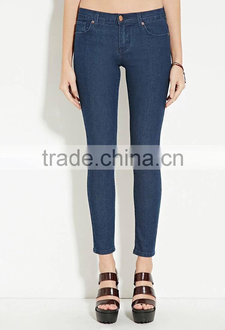 2017 Guangzhou Shandao New Arrival Latest Design Wholesale Manufacture 95% Cotton 5% Spandex Tight Jean Pocket Design Trousers