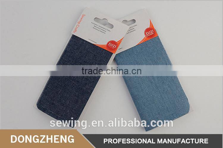 China manufacturer good quality simple plain jean iron on patches for garment
