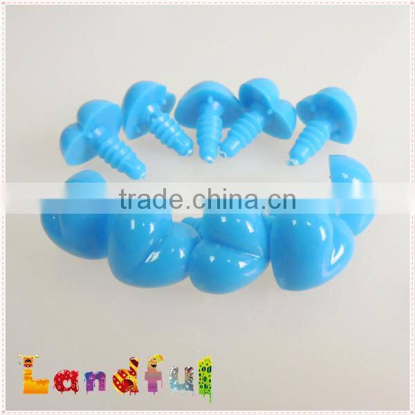 Plastic Heart Safety Nose in Blue for Bear Crochet Doll