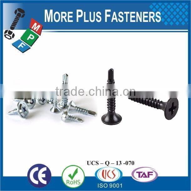 Taiwan 1/4"-14 x 2" Hex Unslotted Hex Washer Head Epoxy #3 410 Stainless Steel Bonded Sealing Washer Self-Drilling Screw