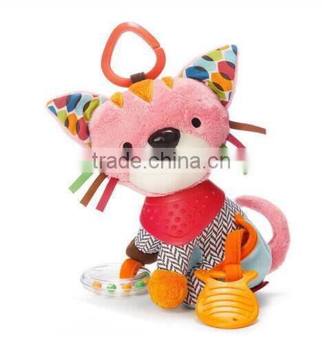 Baby Bed Car Hanging Newborn PLUSH Toy FOR Early Learning Animals Monkey/Dog/Cat/Elephant Doll