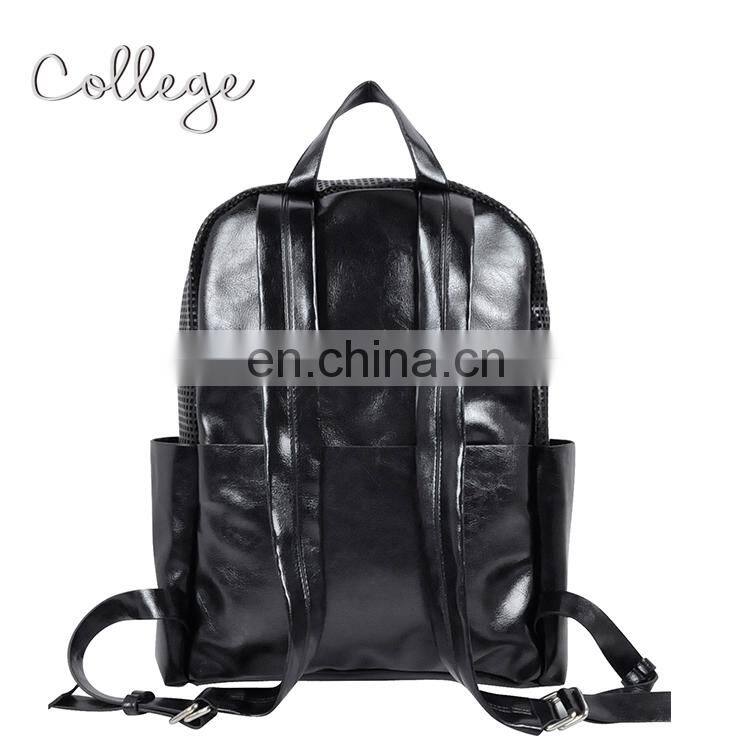 Teens Black Backpack With National Style Design School Bag