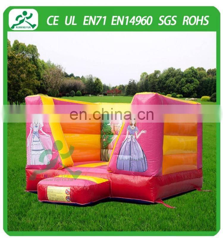 Indoor Mini Inflatable Princess Bouncy House With Roof