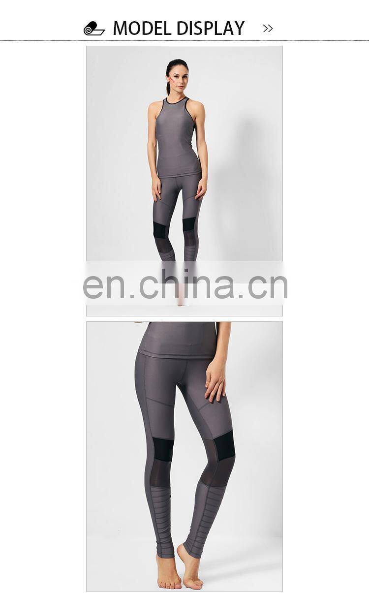 2017 blank activewear manufacturer custom logo high waisted yoga gym sports fitness leggings for women wholesale