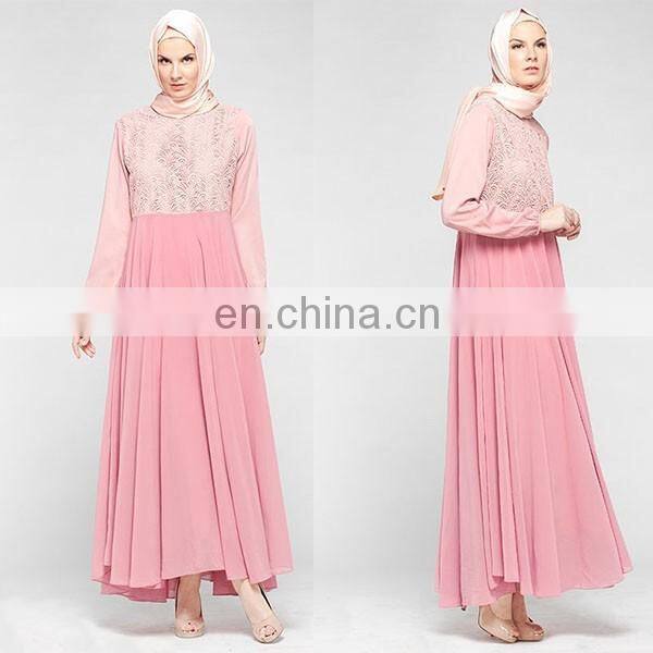 High quality chiffon muslim dress 2016 latest design women jubah abaya dubai