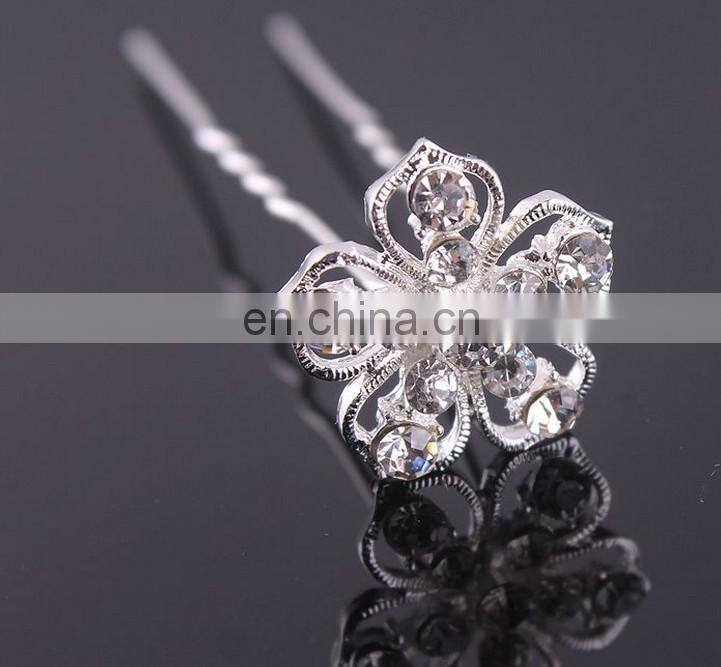 Factory wholesale silver five star hair pins