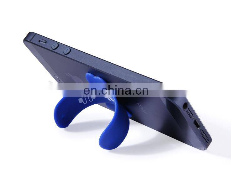 Hot sell portable silicone phone stander/U shape phone stand,Mini desk silicone