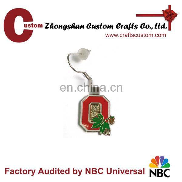 Promotional Wholesale cheap Custom Souvenir earrings as gifts