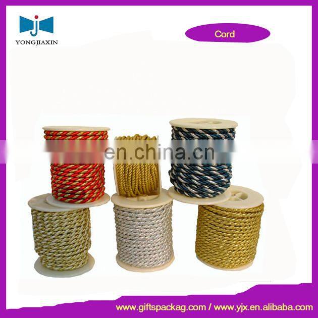 custom Packing satin ribbon/ cotton ribbon with metal ends