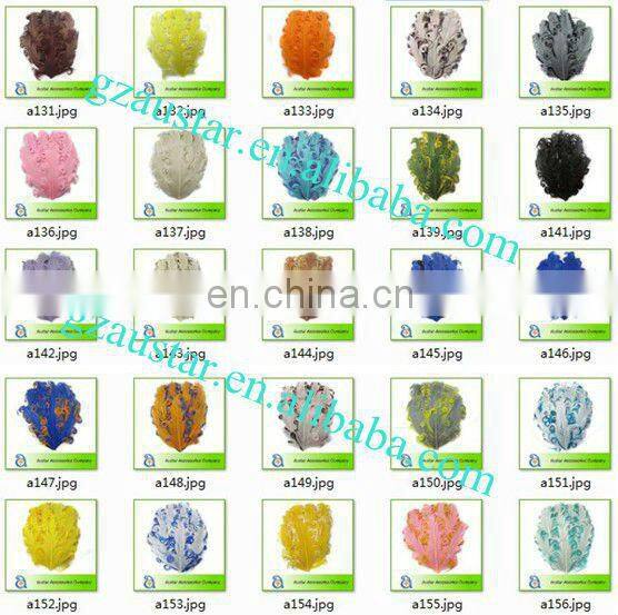 NEW! Hot sell Tourquoise / Brown Nagorie Curled Goose feather pads