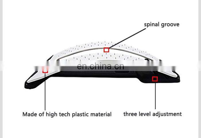 high quality Adjustable medical spine back board stretcher for pain relieve