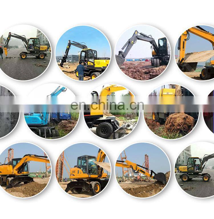 High performance 60 kw large excavator wheel excavator for sale