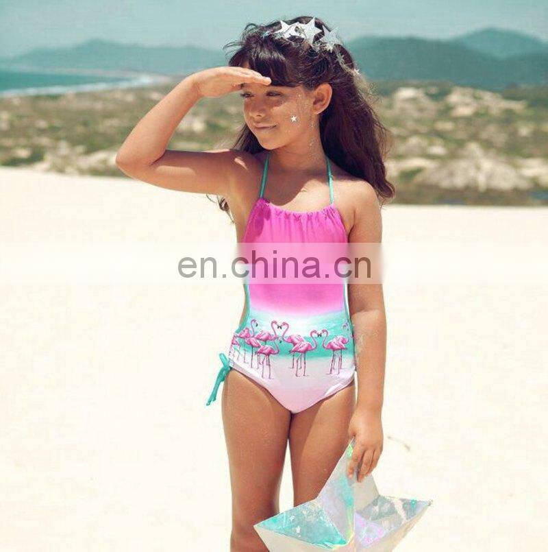 2019 Ins flamingo swimwear beachwear kids bikini 2-6years