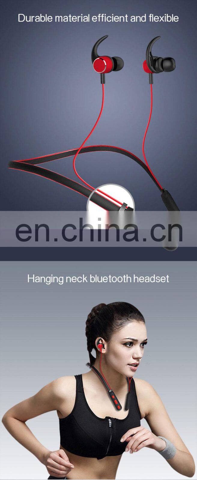 Golden Sky Sport Fitness Wireless Earbuds Gaming Headset Wireless Headphone Earphone Waterproof Bluetooth Neckband Headphones