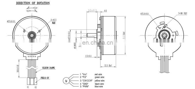 3200rpm 24v brushless dc motor price for massager fascia gun