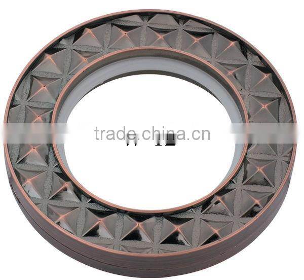 W Plastic Curtain Eyelet iron ring abs plastic rings